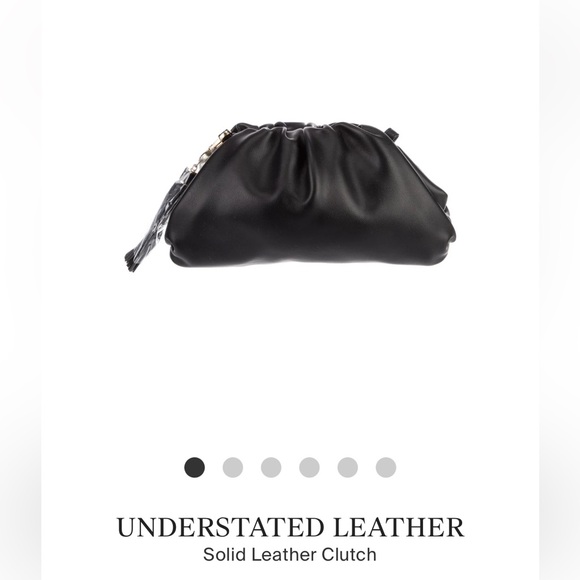 UNDERSTATED LEATHER Solid Leather Clutch - Picture 1 of 8